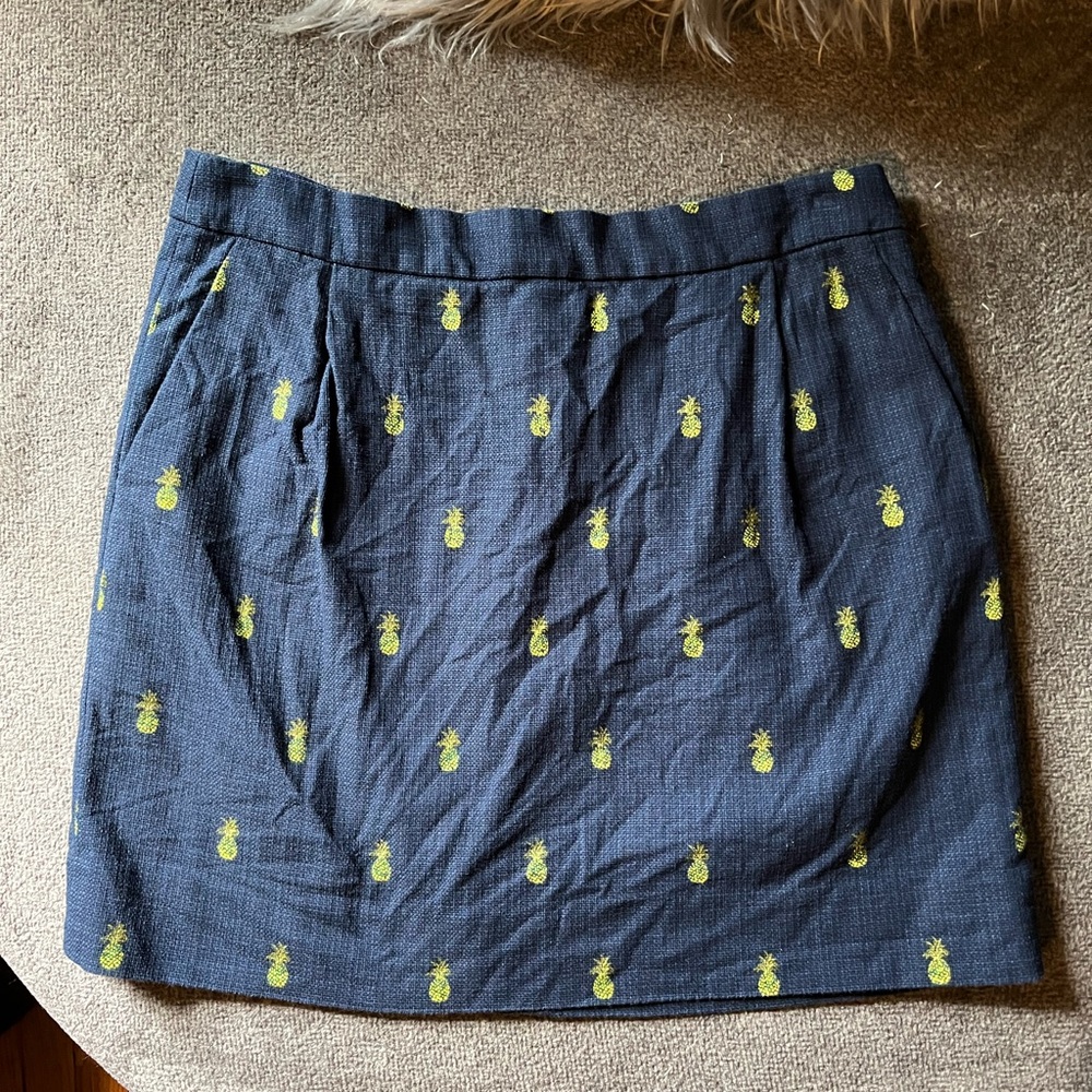 J.Crew Lightweight Tweed Pineapple Mini Skirt